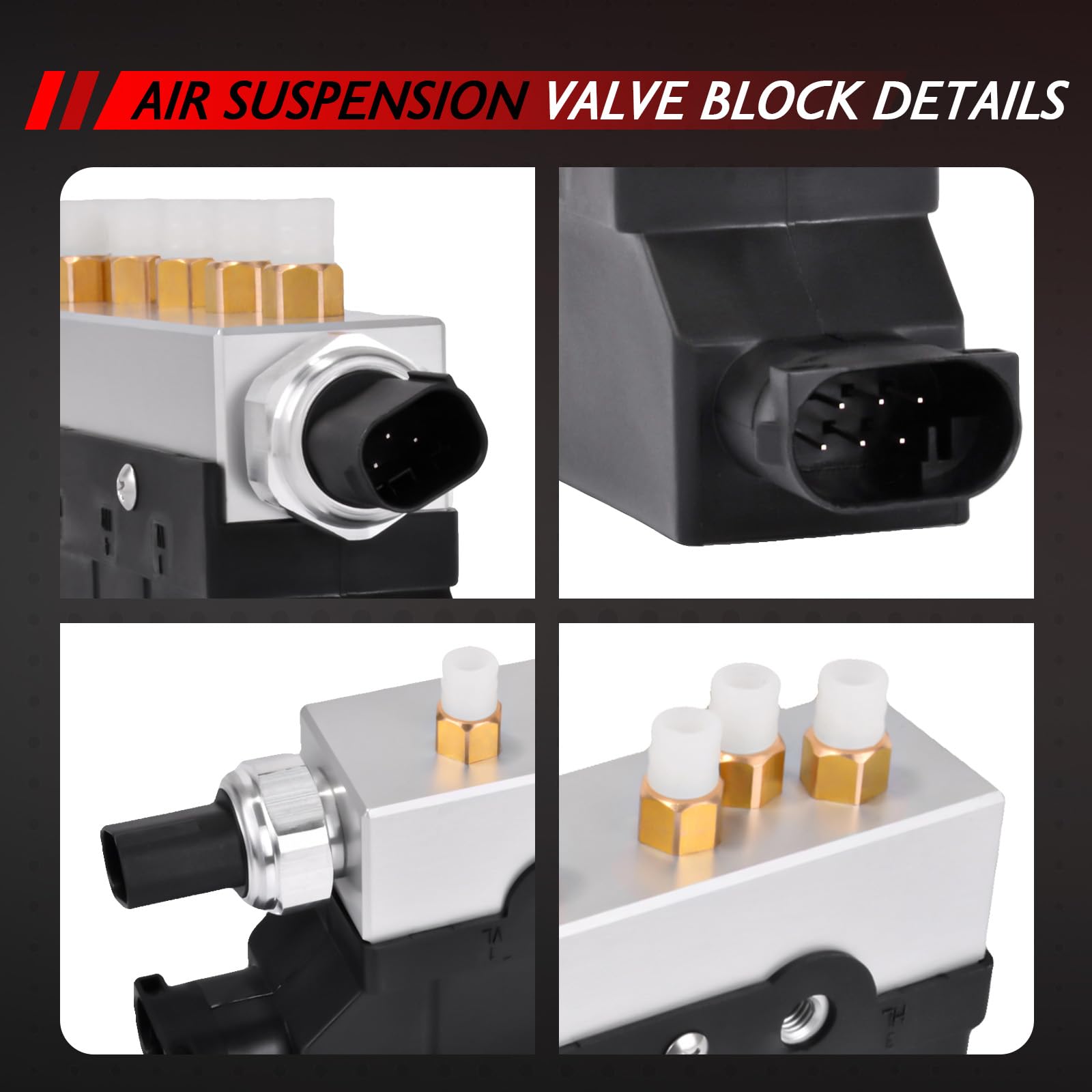 Luftfederventilblock Ventilsteuergerät Ersatz für S-Class W220 S280 S320 S350 S400 S430 S500 S600 4-ma tic S 55 AMG S 65AMG Autozubehör Teil# 2203200258 220 320 02 58