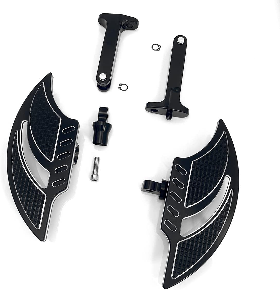 2008-2013 Roadking flhr black floorboards passenger footboards Shifter levers for Harley Electra Glide Road Glide Ultra FLTRU Foot boards highway pegs