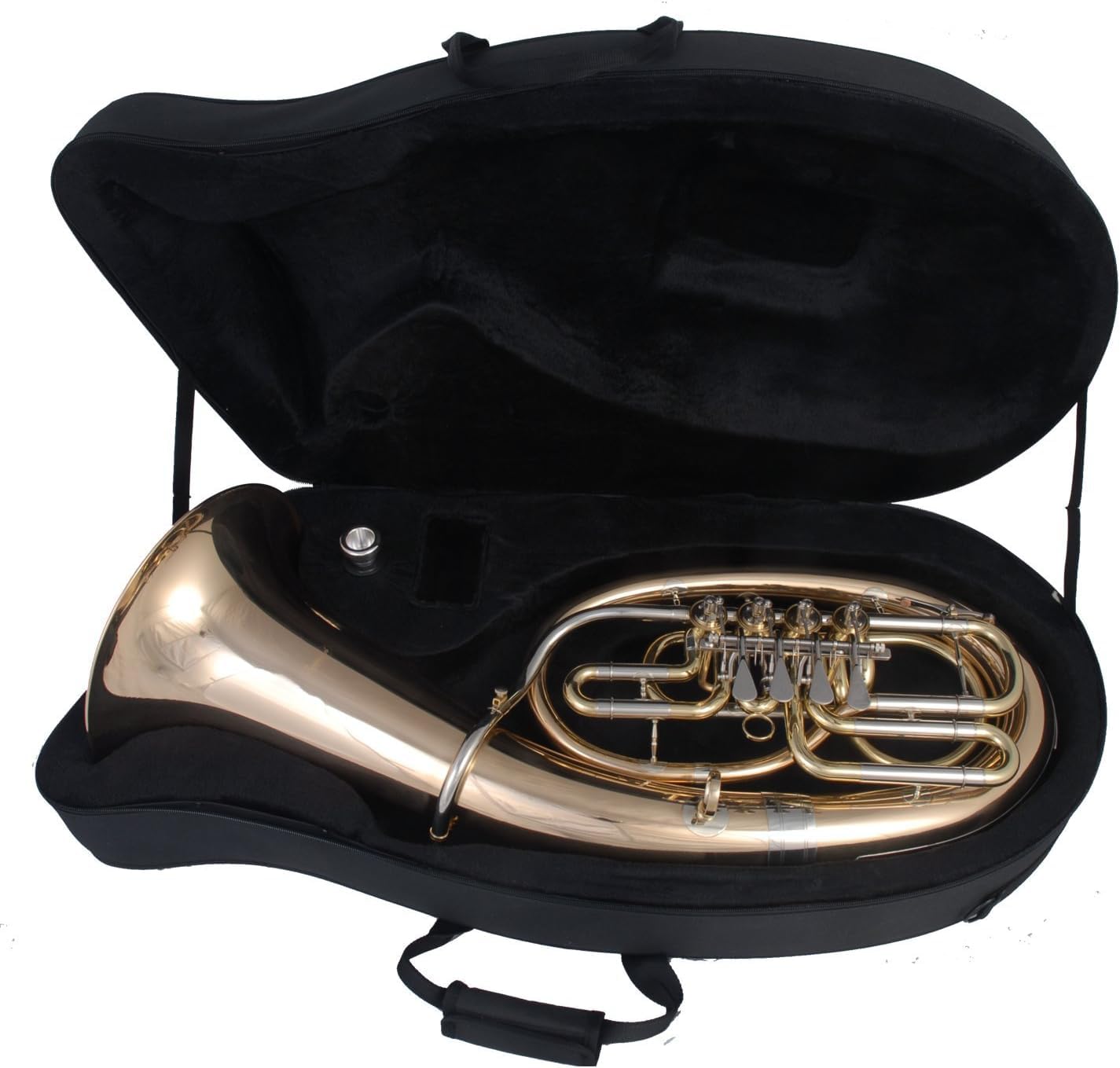 THG-276 Baryton impérial B (4 valves rotatives) en laiton doré avec mallette