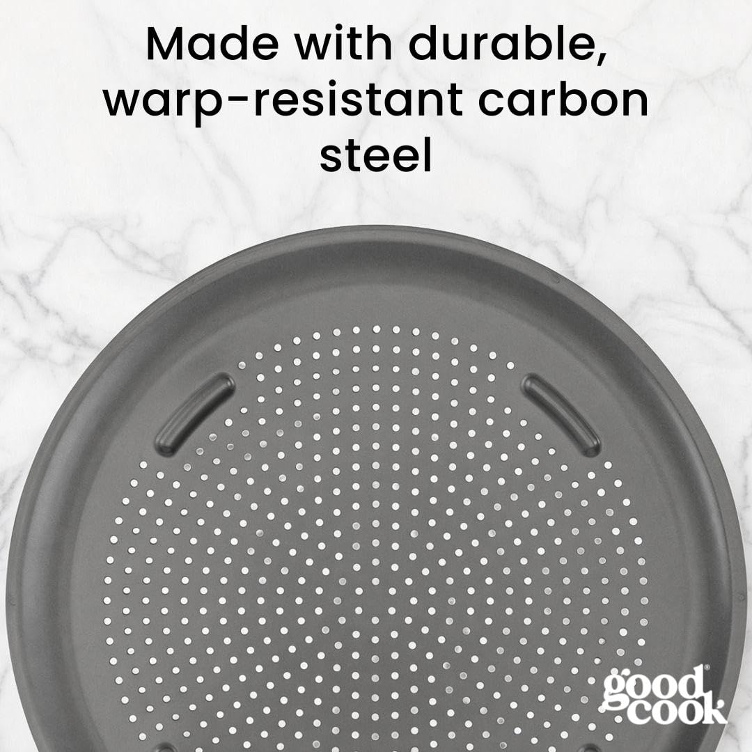 GoodCook AirPerfect Pizza Pan with Cutting Guides, 16-Inch, Gray — Amazon image 6