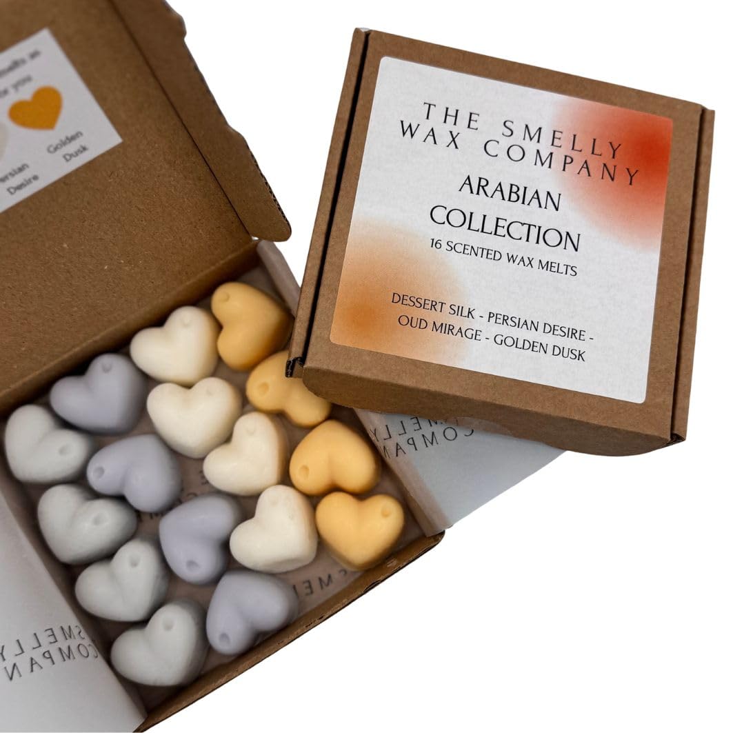 Arabian Collection Wax Melts Selection Pack | 16 Strong-Scented Hearts