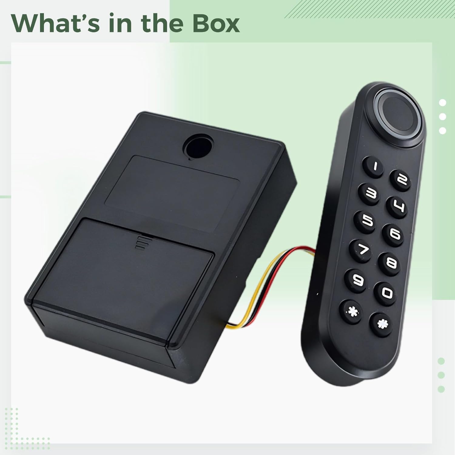 Electronic Fingerprint Cabinet Lock, Smart Lock for Drawers, Office and Shoe Cabinet, USB Power, Easy Install for Wooden Door