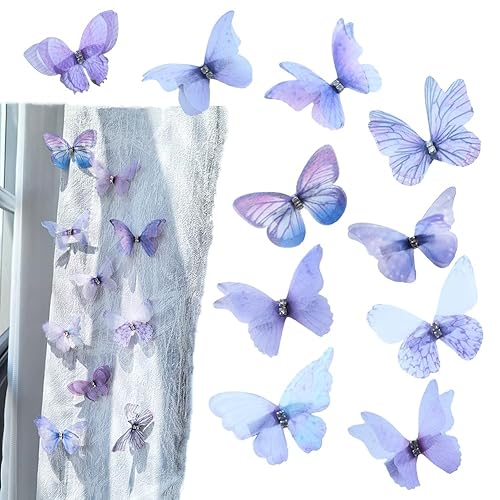 Room Curtains Bathroom Decoration Butterfly, DIY Skirt Butterfly Clips, Pins