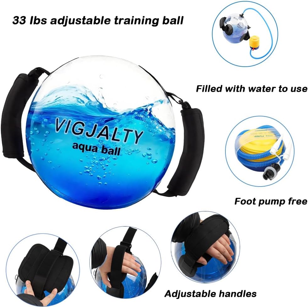 Ultimate Aqua Training Collection | Complete 4-Piece Set with 3 Balls & Aqua Bag | The All-in-One Live Weights Solution for Home Gym, Travel, Athletes & Beginners
