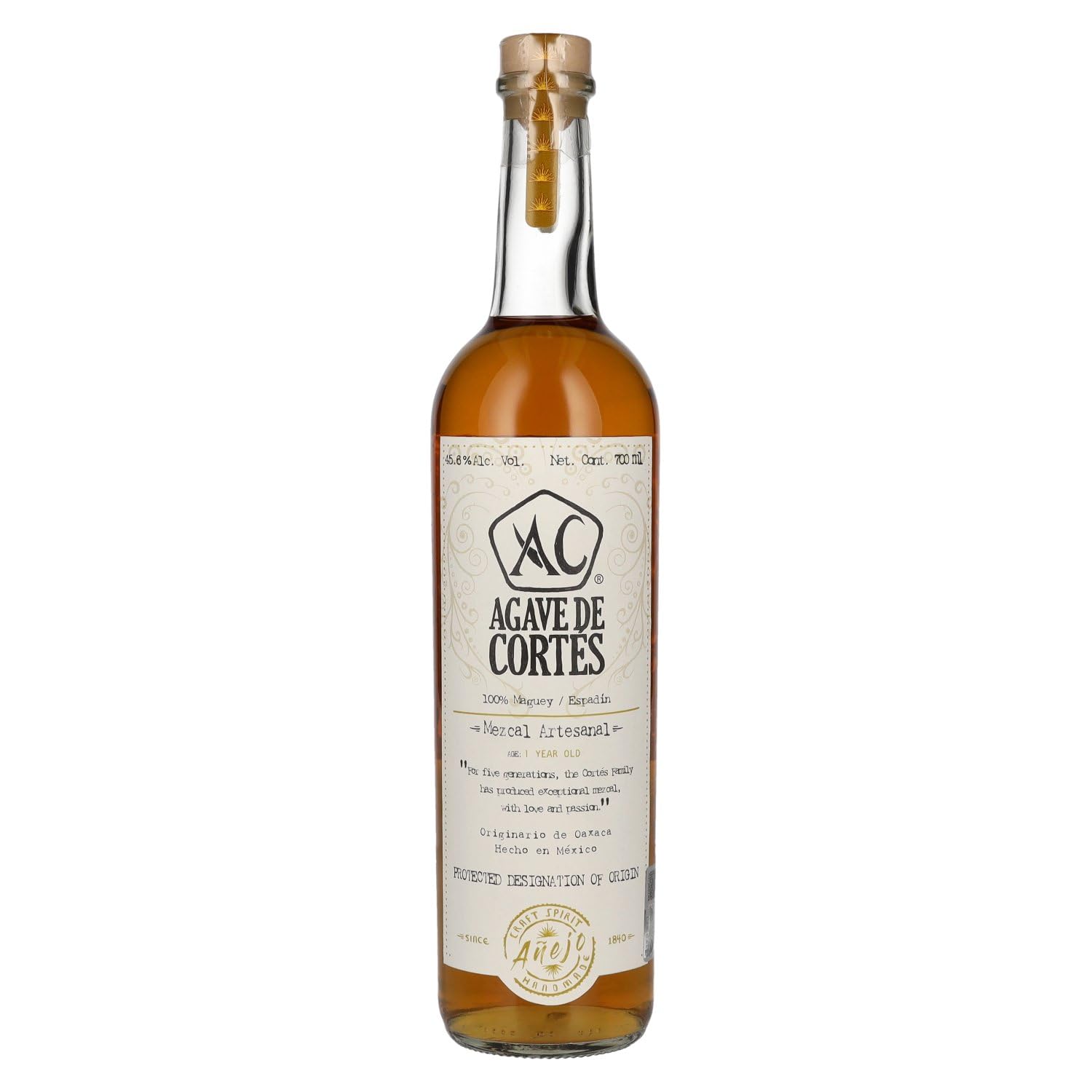 Agave De Cortes Mezcal Anejo - Agave De Cortes - 700 ml