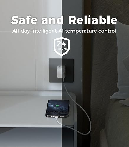 Miniatura 5 de OLINK Cargador USB C de 30 W, plegable GaN PPS compacto bloque de cargador de pared rápido, adaptador de corriente USB C para iPhone 1514131211X Pro