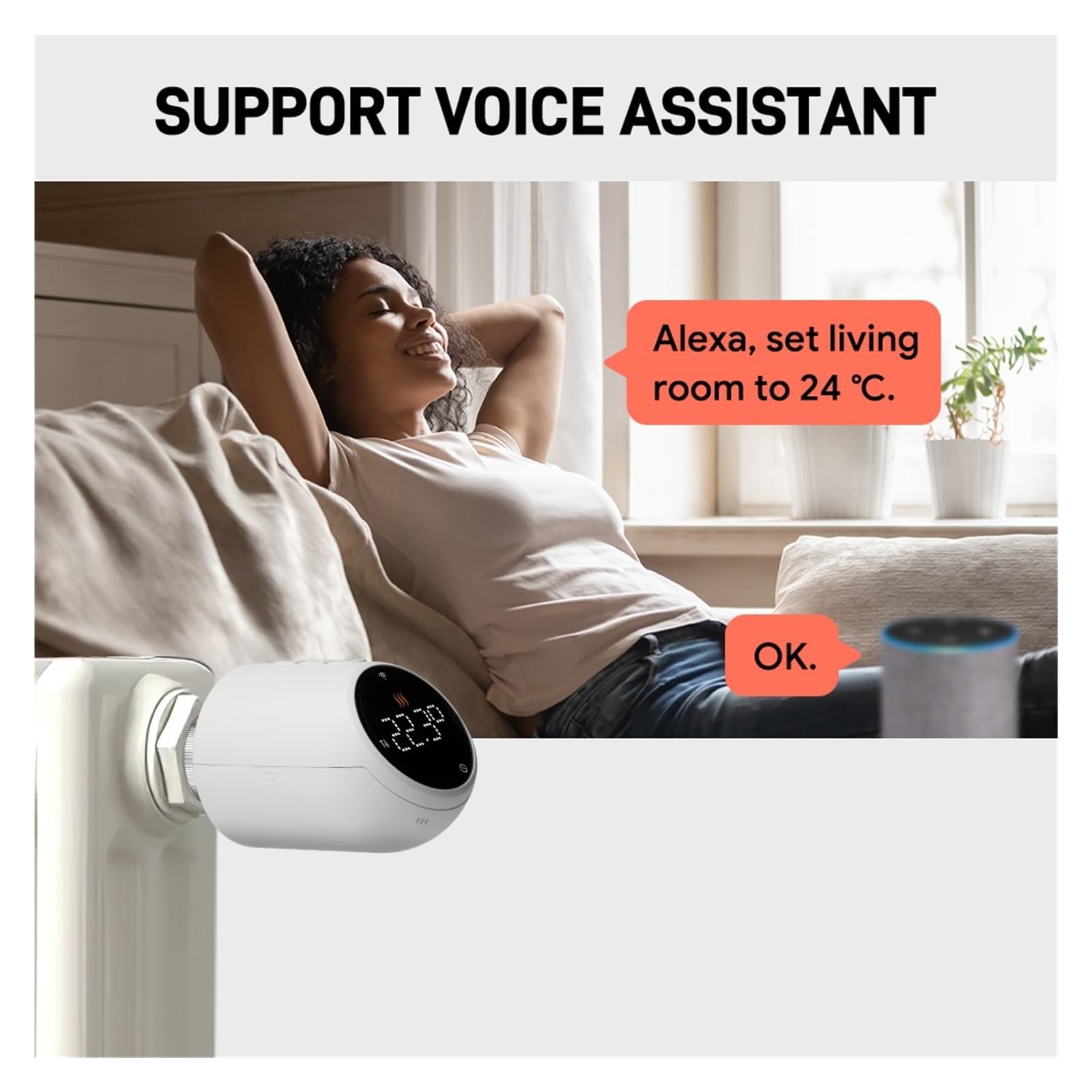 Zawór Termostatyczny Grzejnikowy Tuya WIFI Zigbee TRV Regulator Temperatury Programowalne Ogrzewanie Z OszczęDza Energię I Koszty Ogrzewania(1pc wifi)