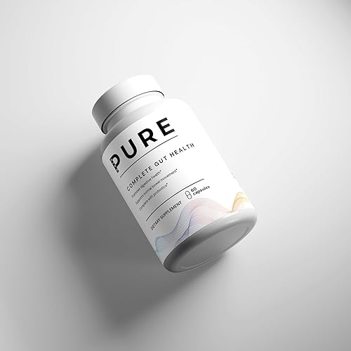 Miniatura 2 de PURE LIFE Cápsulas de salud intestinal, probióticos para la salud intestinal, enzimas digestivas con vinagre de sidra de manzana, promueve la salud