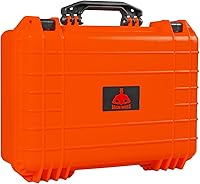 Vista 9 de Funda rígida de 18 x 13.8 x 8 pulgadas, funda protectora portátil impermeable para cámara con espuma personalizable, compatible con drones, cámara