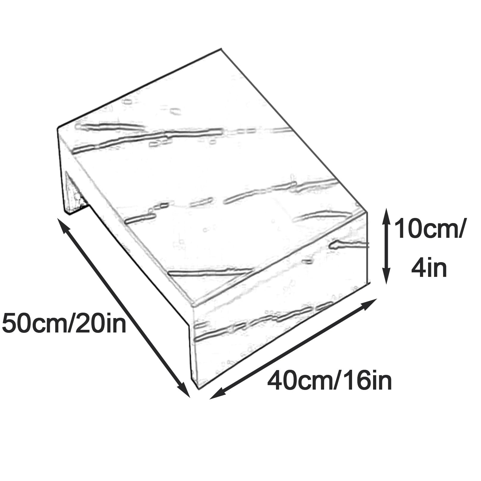 Cubre Encimera Gas, Protector Encimera Cocina, Cubierta Múltiple para Estufas de Hogar y Cocina, Apta para Encimeras, Impermeable(White,50x40x10cm/20x16x4in)