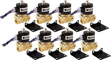 Vixen Air 1/2" NPT Air Ride Suspension High Flow Normally Closed Electric Air Valve Solenoid 210 PSI Four Corners VXF2012-8