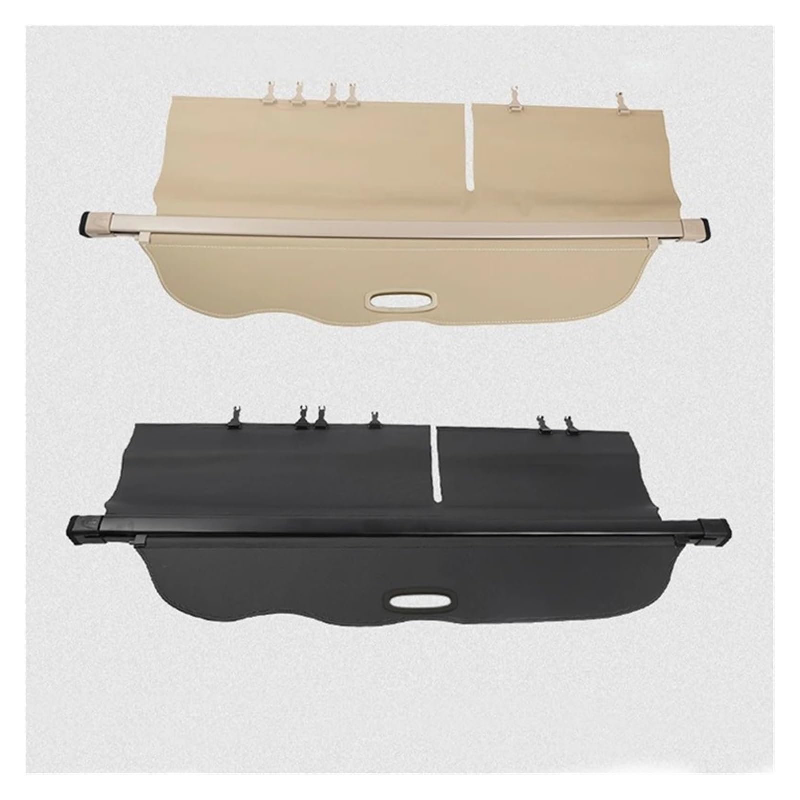 Cortina para Toyota para Land para Cruiser para Prado FJ150 LC150 150 2010-2021 Cubierta Carga Maletero Escudo Seguridad Equipaje Trasero Cortina Partición Cubierta De Carga(Negro)