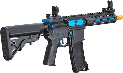 Vista 14 de Lancer Tactical Gen 3 Polímero ligero y duradero M4 Airsoft MLOK AEG con tapa media de alta velocidad con disparador rápido programable