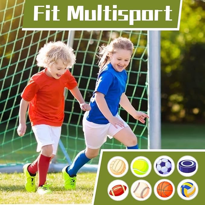 Image of Zando Kids Child Cotton Three Stripes Sport Soccer Team Socks Uniform Tube Cute Knee High Stocking for Boys Girls 1 Pairs Black White One Size