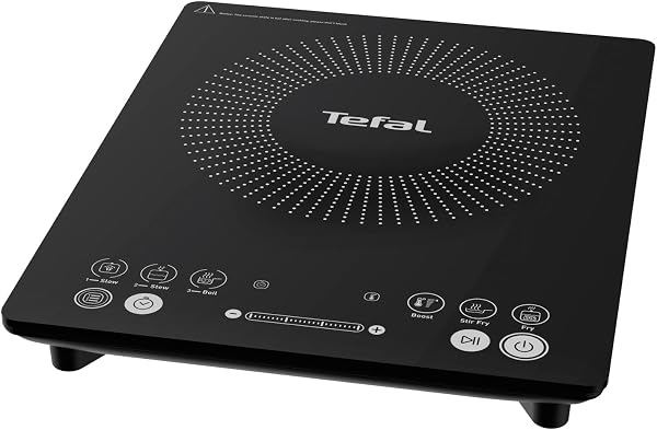 Tefal Slim Portable Induction Hob, Compact, 2100 W Power, 6 functions, Electric, Slim, Black, Easy To Clean, Black Modern Design, Cooker, Kitchen, Party IH210840 - 1