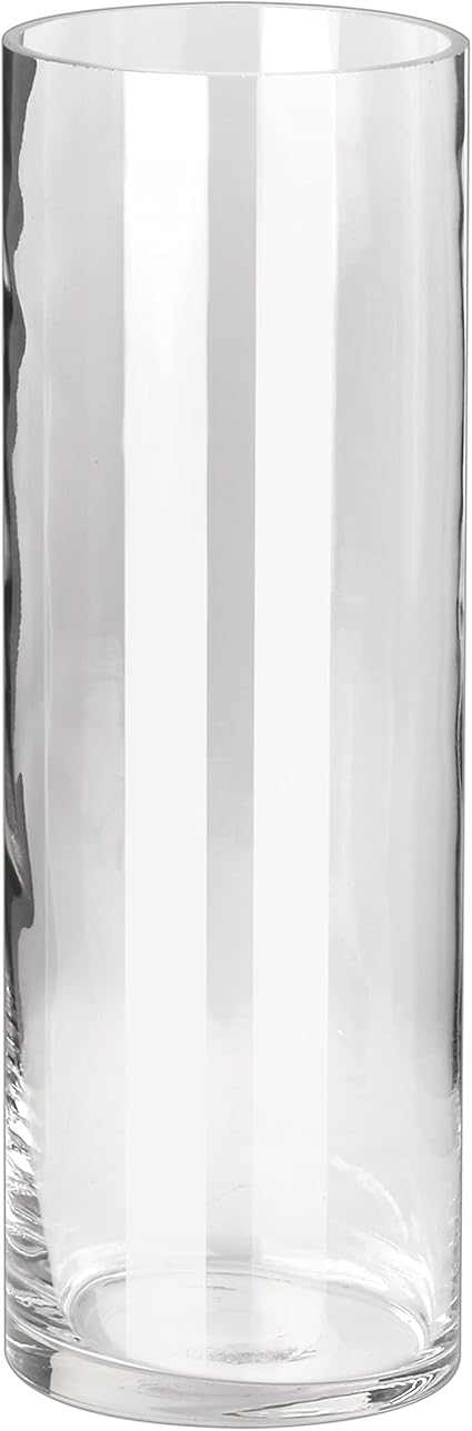 Amazon Co Jp 良品life 花瓶 おしゃれ 透明 ガラス 大きい 円柱 フラワーベース 花器 花束 倒れない 長い 小 ホーム キッチン