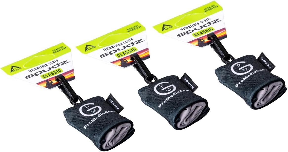 ProMediaGear Microfiber Cleaning Cloth for Camera Lens and Glasses, 3-Pack