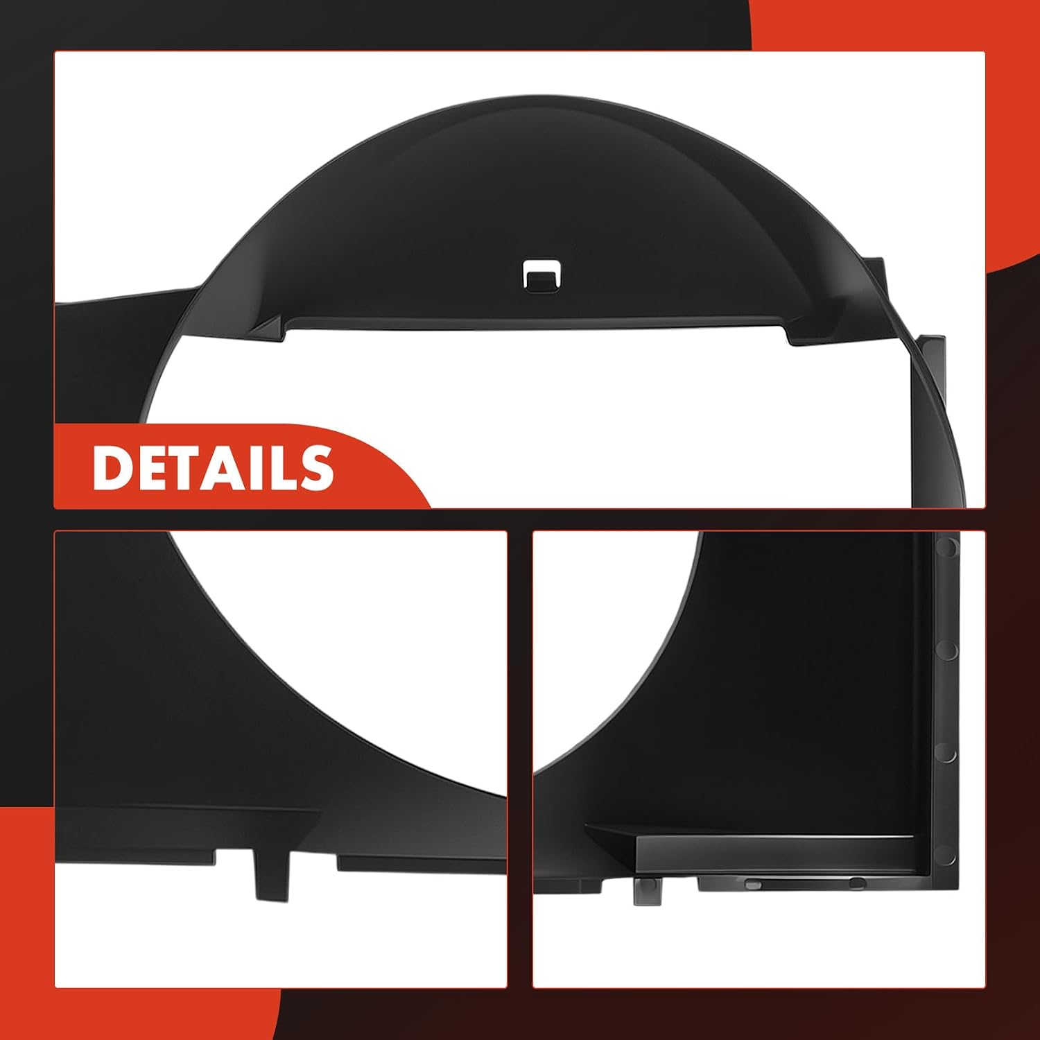 A-Premium Engine Radiator Cooling Fan Shroud Compatible with Mercedes-Benz W202 Series C220 1994 1995 1996, 2.2L