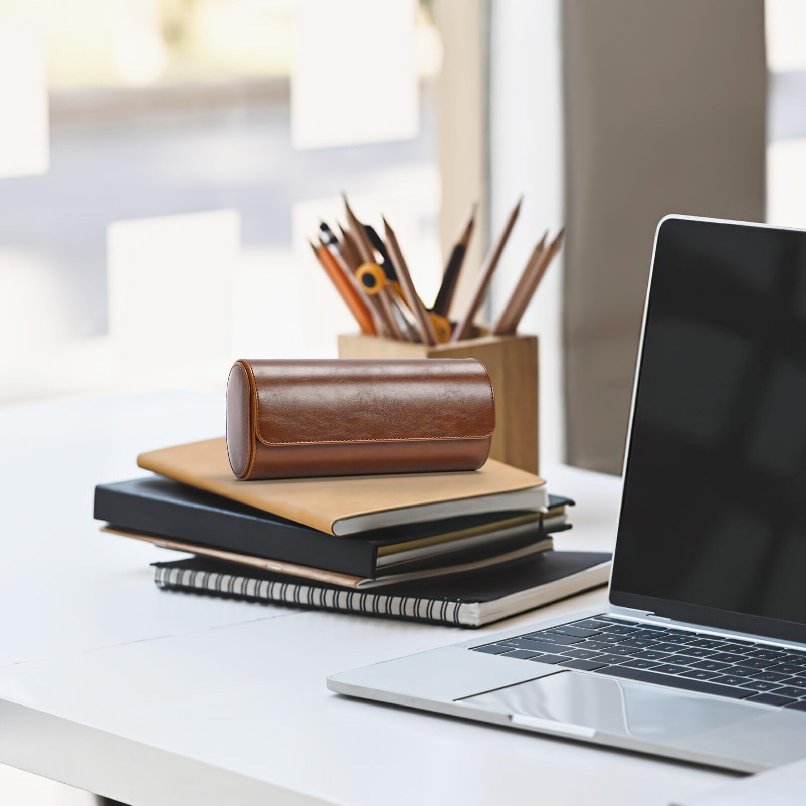 3-poziomowe etui na zegarki dla mężczyzn Sloty Pudełko na zegarek Pu Watch Roll Etui podróżne Elastyczne etui na zegarek dla mężczyzn Pudełko z biżuterią Akcesoria Pudełko z biżuterią /31