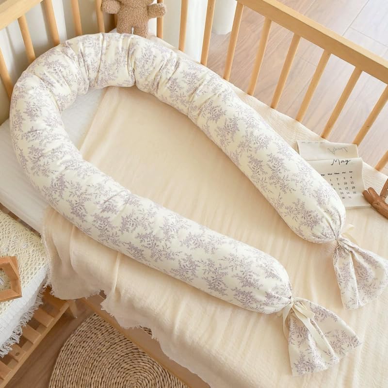 RZYW Y01,180x13cm,Suave Alfombra Anticolisión para Cama, Chichoneras Adecuadas para Usar Durante El Sueño Y El Descanso