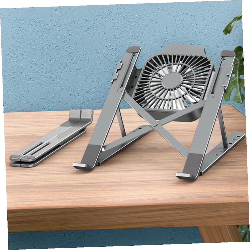Soporte de aleación ajustable para laptop con ventilador miniatura 5