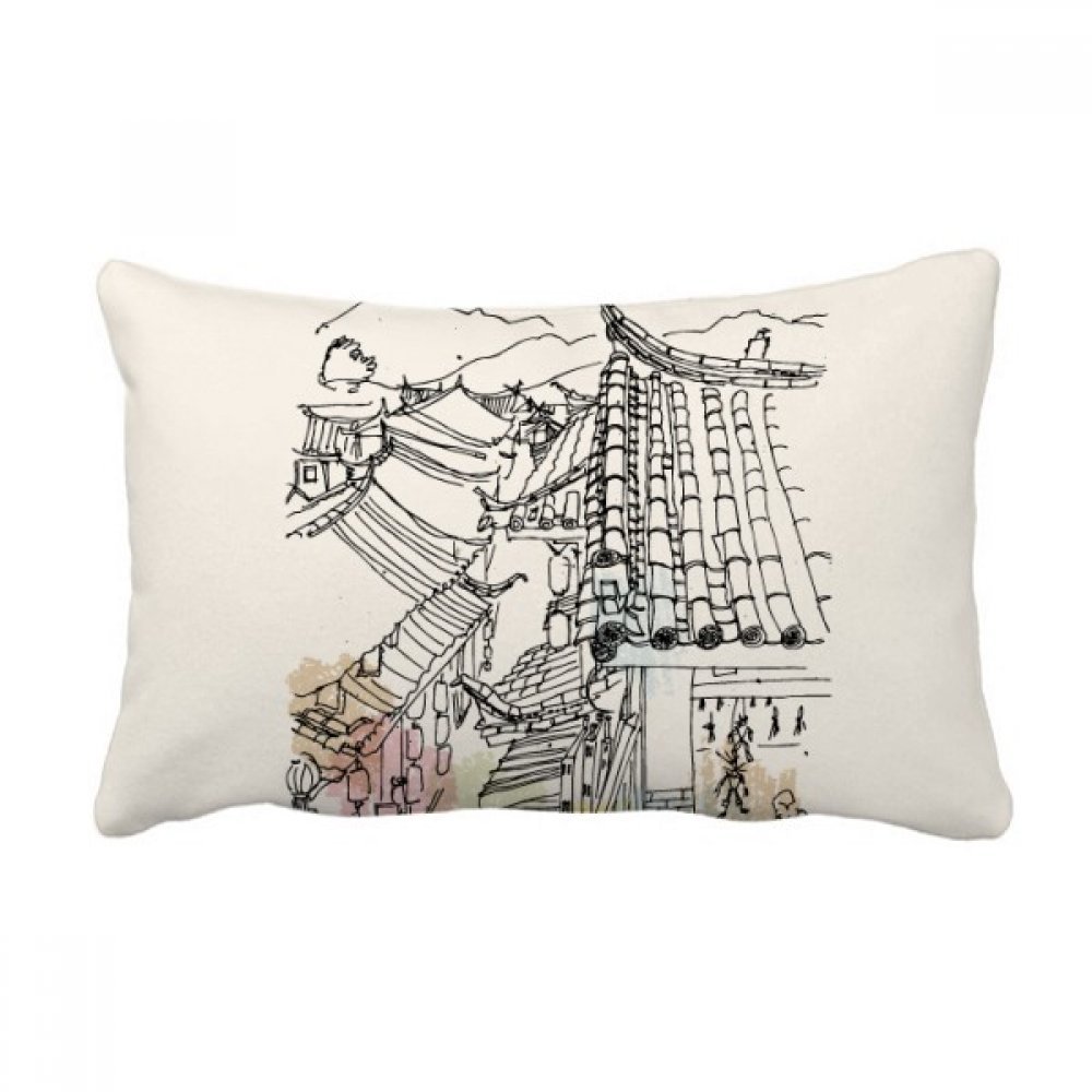 Oreiller de canapé Lijiang multicolore, une idée cadeau originale pour la maison