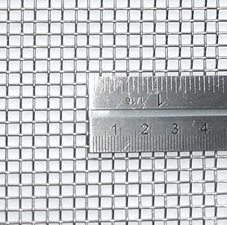 3.33mm Hole Size - Stainless Steel 304L - Cut Size: 15cm x 15cm - 6 Mesh Count - Woven Wire Mesh - By Inoxia
