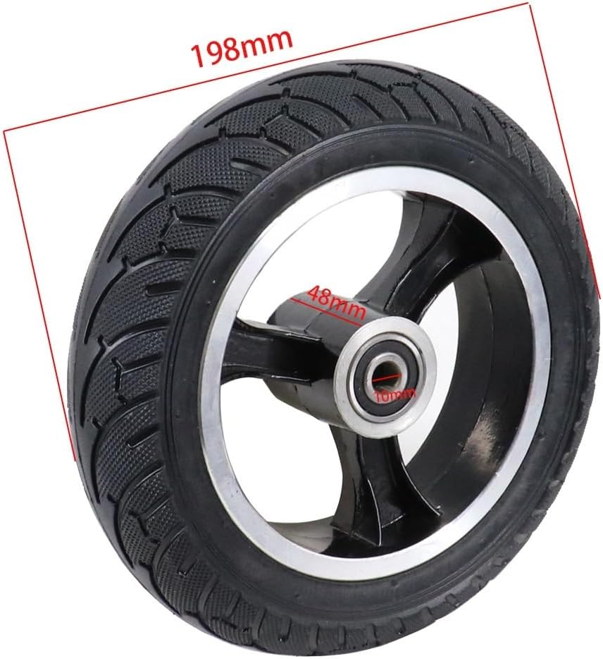 200x50 Aluminum Alloy Wheel Hub Electric Scooter Tire, 8 Inches