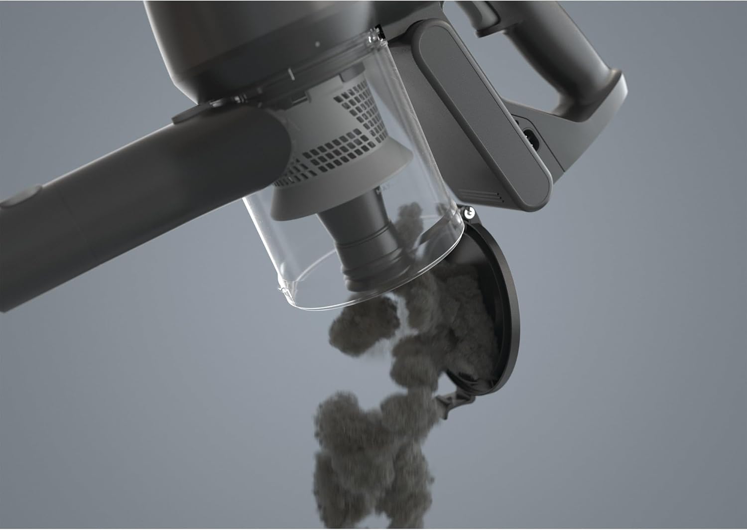 Electrolux vacuum dustbin being emptied