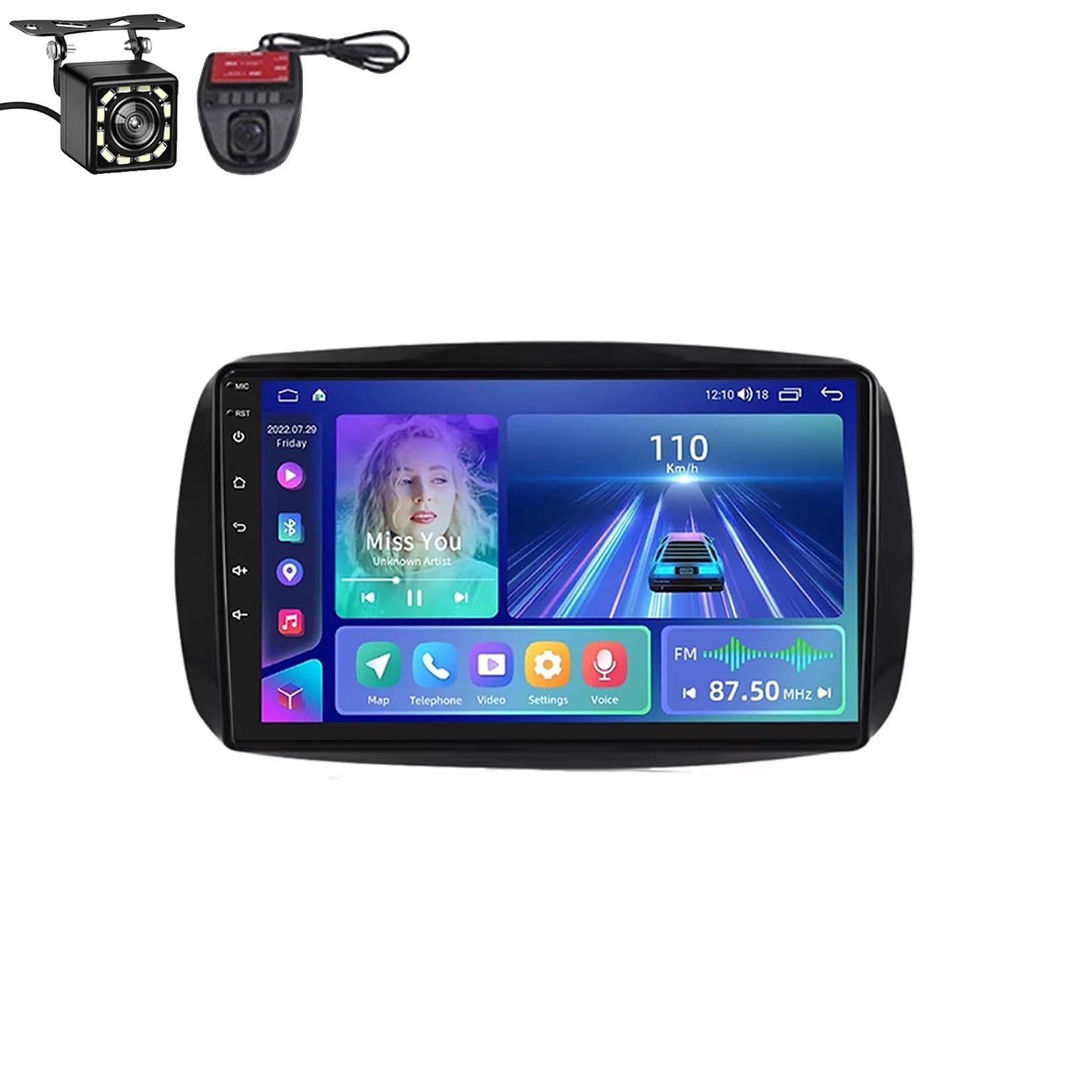 Autoradio GPS Smart Fortwo 453 pour des trajets connectés sans fil