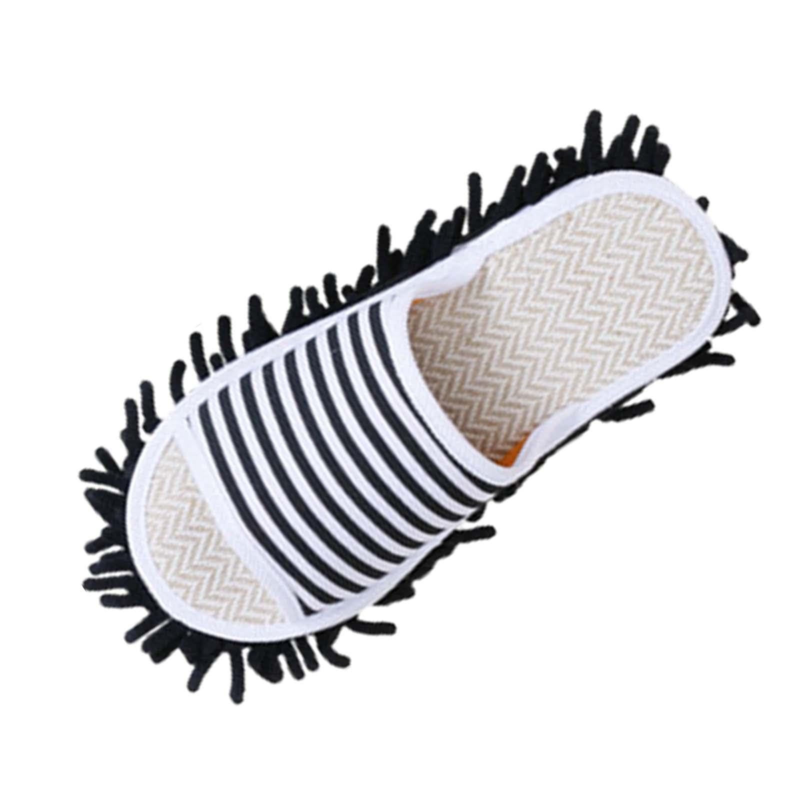 Chaussons de nettoyage en lin pour balayage des sols en restant actif chez soi