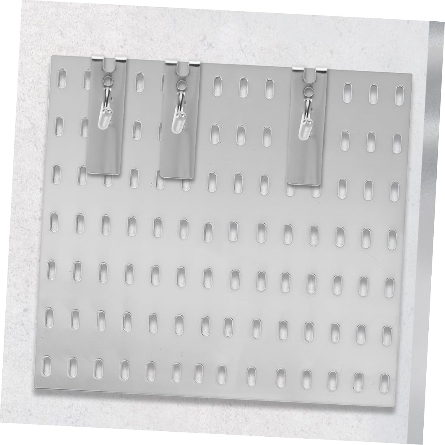 NUOBESTY 10pcs 6mm Thick 10cm Long Pegboard Hooks Iron Wire Shelf Hangers for Wall-Mounted Storage, Universal Mesh Panel Display Organizer Hooks for Retail Grid and Shop Shelving