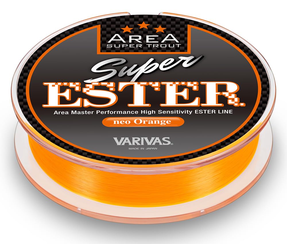 VARIVAS Super Trout Area, Super Ester, 394.9 ft (140 m), Neo Orange, No. 0.3 : Sports & Outdoors