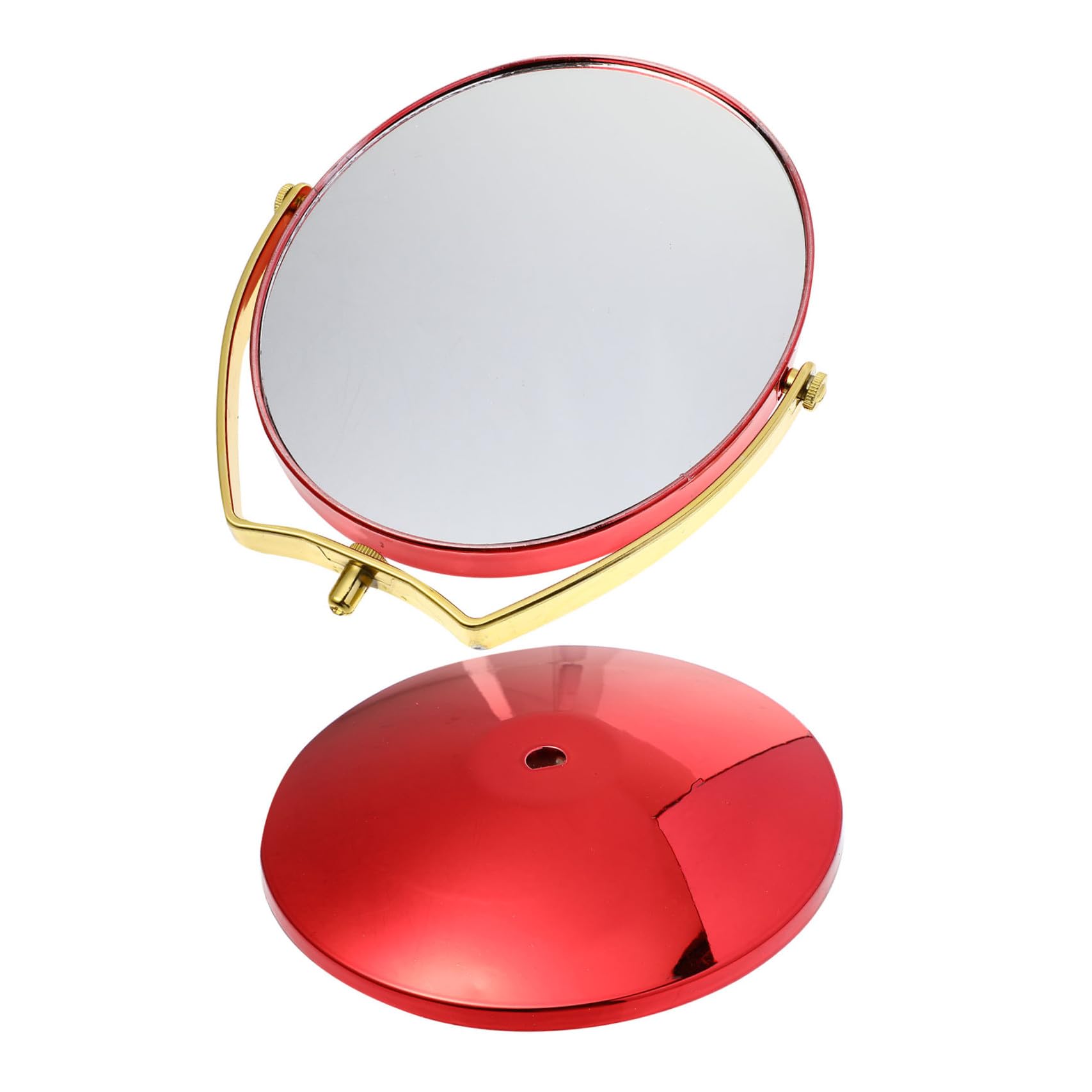 Miroir de maquillage rotatif Healeved rouge en forme de cœur pour coiffeuse