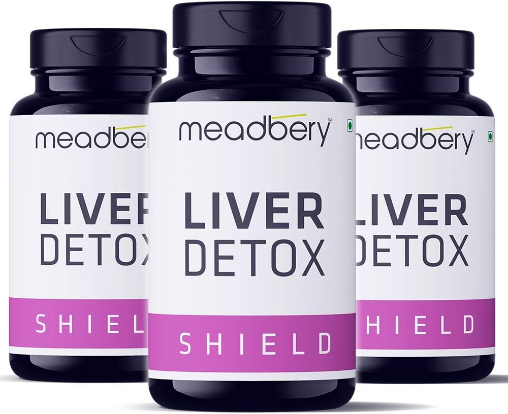 Meadbery Liver Detox Supplement For Men And Women With 600Mg Of Milk Thistle For Healthy Liver | Helps in Cleanse Liver, Natural Protection Against Fatty Liver (180 Tablets)