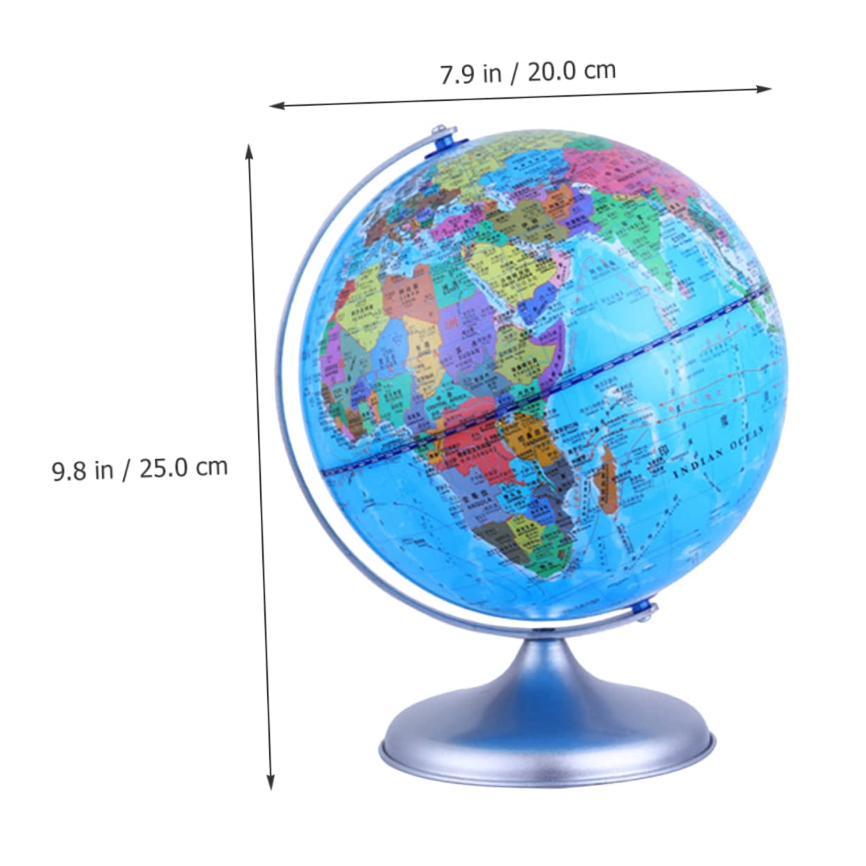 6 in. Gazing Globe Blue Lapis Crackle