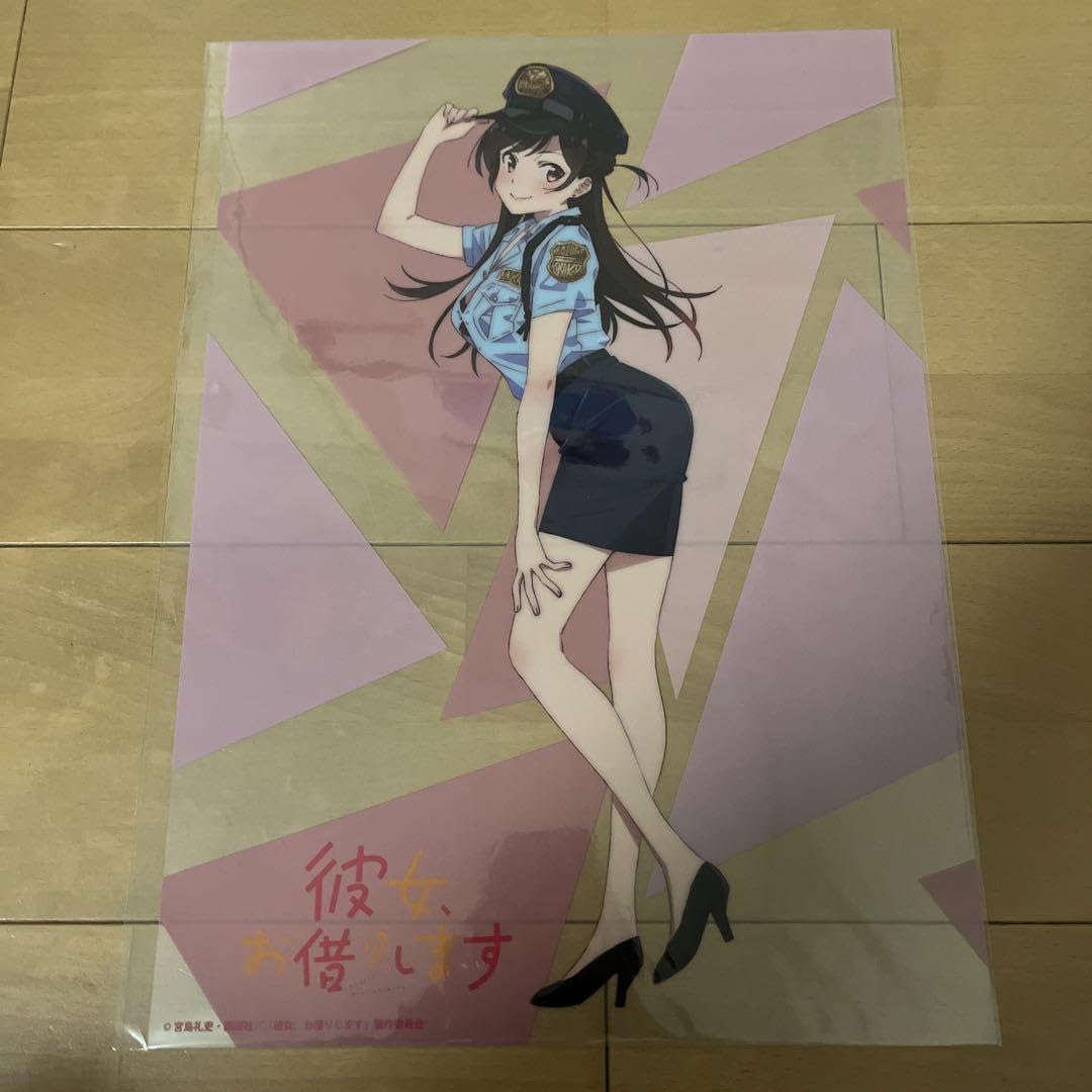 Amazon.co.jp: 彼女お借りします 水原千鶴 ポリス クリアポスター ERIN 