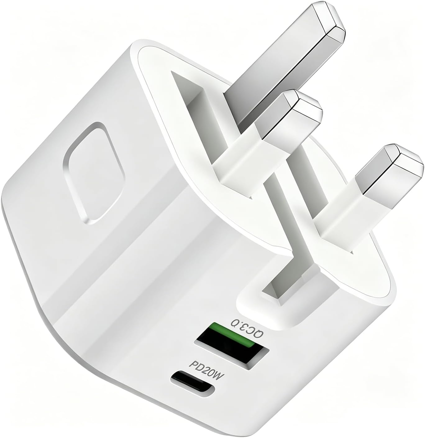 Necomi USB C Charger, ® 20W Fast Charge Wall Plug, 2 Ports PD&QC 3.0 Fast Charger Plug Compatible for iPhone 16 Pro Max/15/14/13/13 Pro 12, iPad, Galaxy