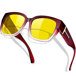 KANASTAL Oversized Over Glasses Sunglasses for Women Men Square Fit Over Polarized Sun Glasses UV400