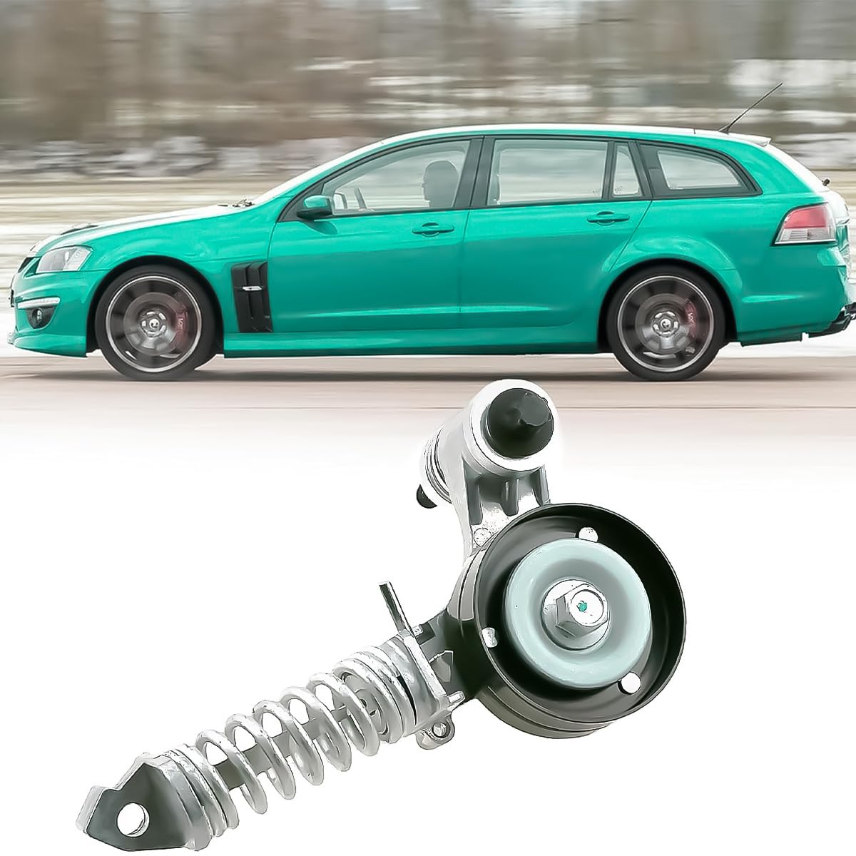 Polea tensora Tensor de correa acanalada en V compatible con Astra G H J Corsa B C D E Insignia Meriva Mokka X Zafira Adam Tigra Agila Cascada Combo Aveo Cruze Orlando Trax
