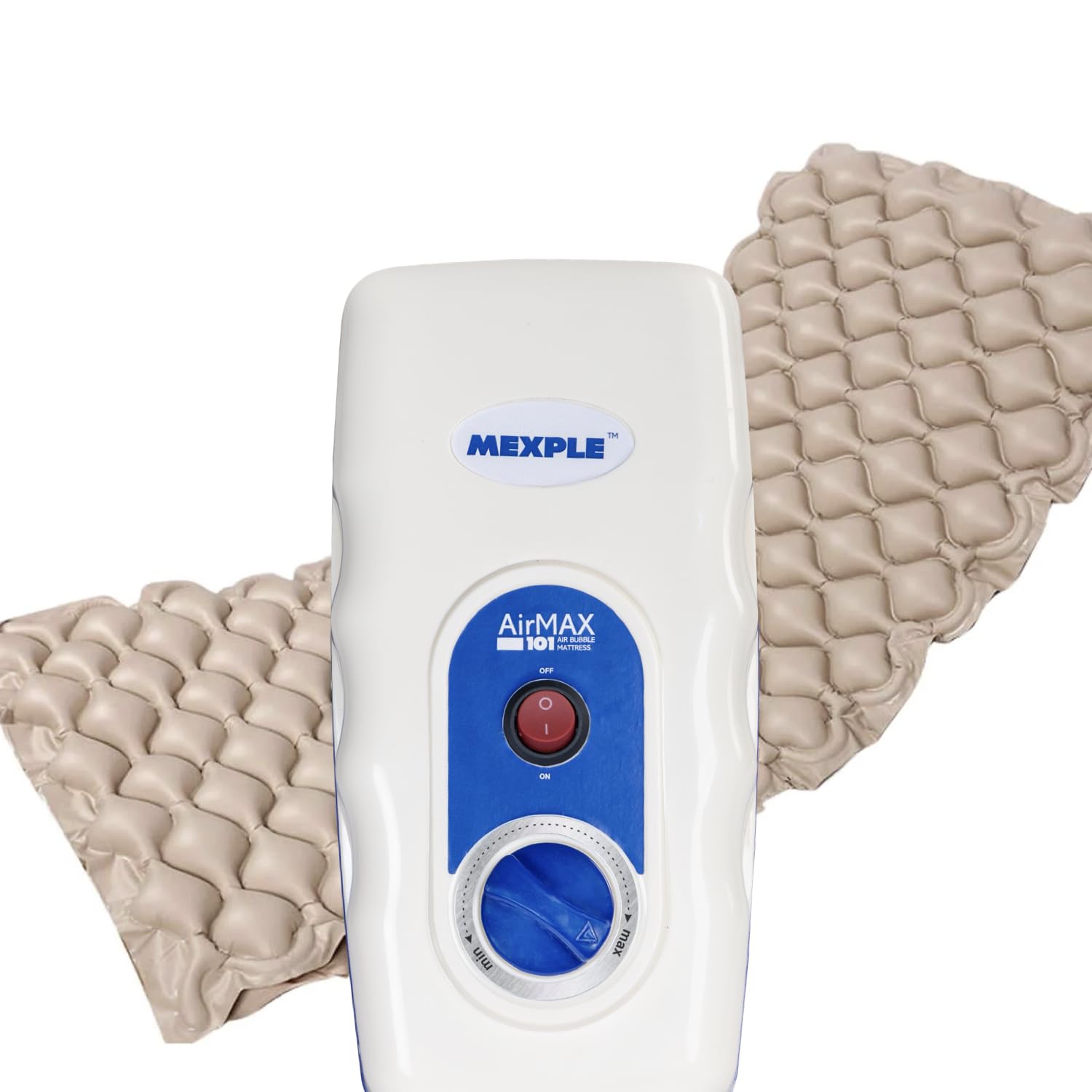 MEXPLE AirMAX101 Anti-Bedsore Air Bubble Mattress | Bubble Air Mattress for Patients Bed Sore | Up-to 110kg Weight Capacity | 1 Year Warranty | Big Size - 215cm(L) X 84cm(W) | for Patient Use Only (B0D8755W9C) Amazon Price History, Amazon Price Tracker