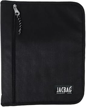 JACBAG ORGANIZER ZIPPER FILE BAG A4 Black