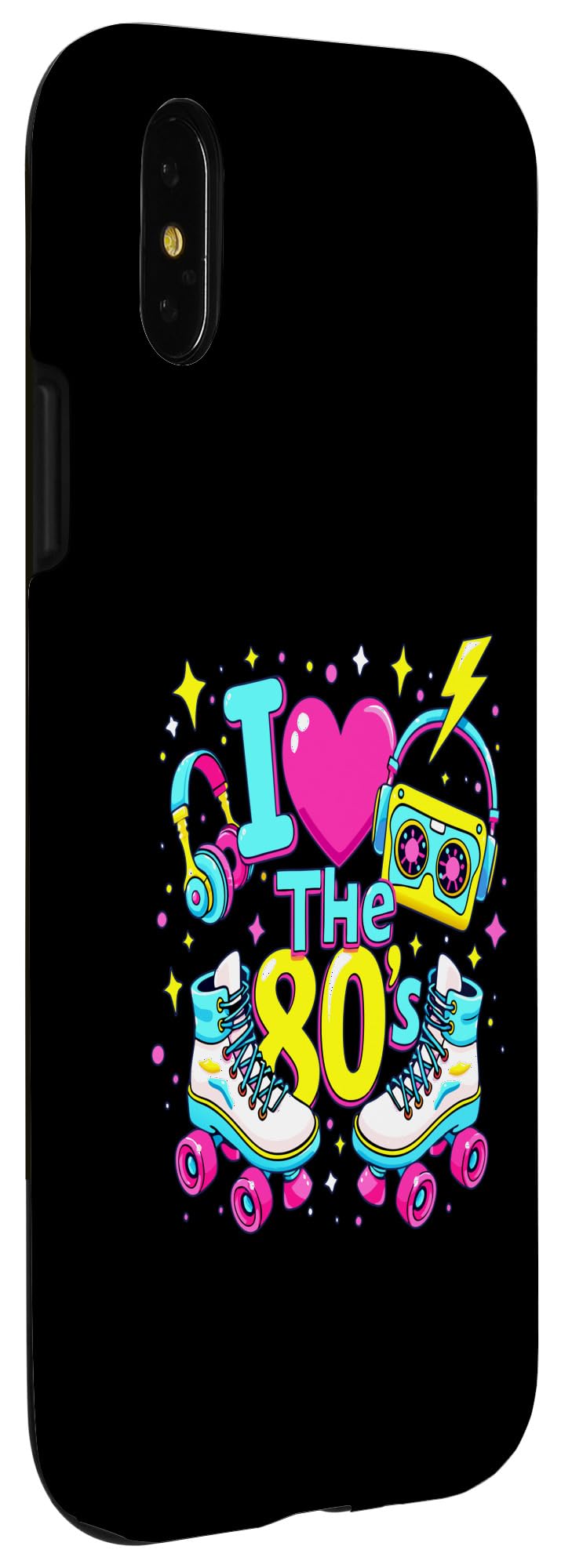 iPhone X/XS Vintage 80s Party Outfit Men Women Eighties I Love The 80s Case - Image 3