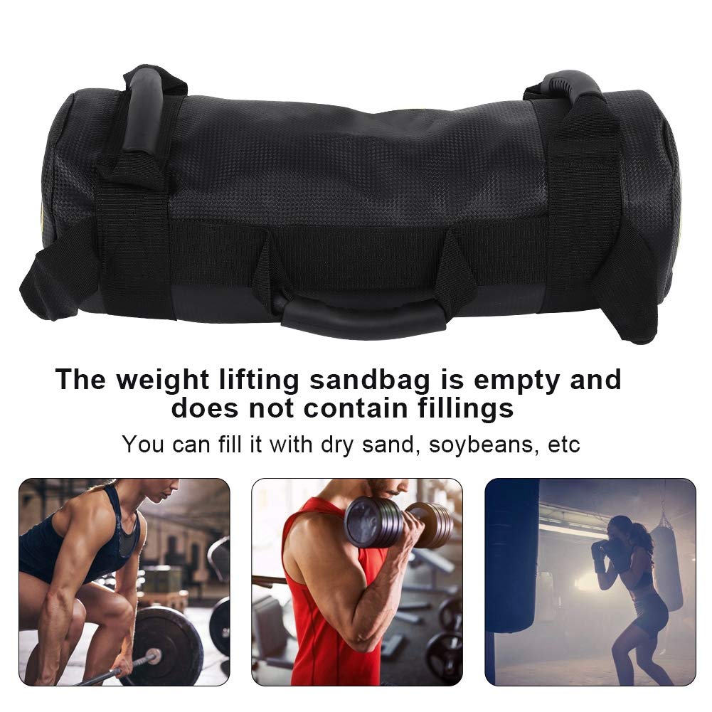 Allenamento pesi Sand Sand Power Bag Fitness Force High Intensity Force Training For Home Gym Esercizio Esercizio PU Pelle 10kg 20kg 30kg Opzionale
