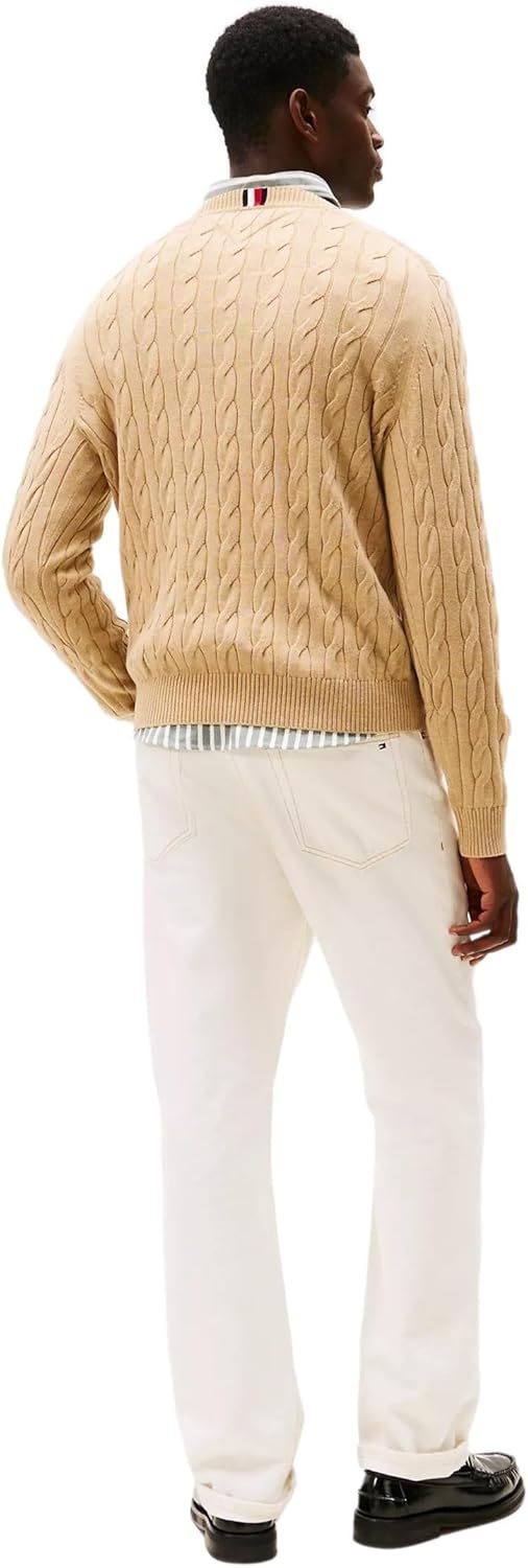 Tommy Hilfiger Men's Iconic Cable Knit Sweater 2024 Collection - Image 5