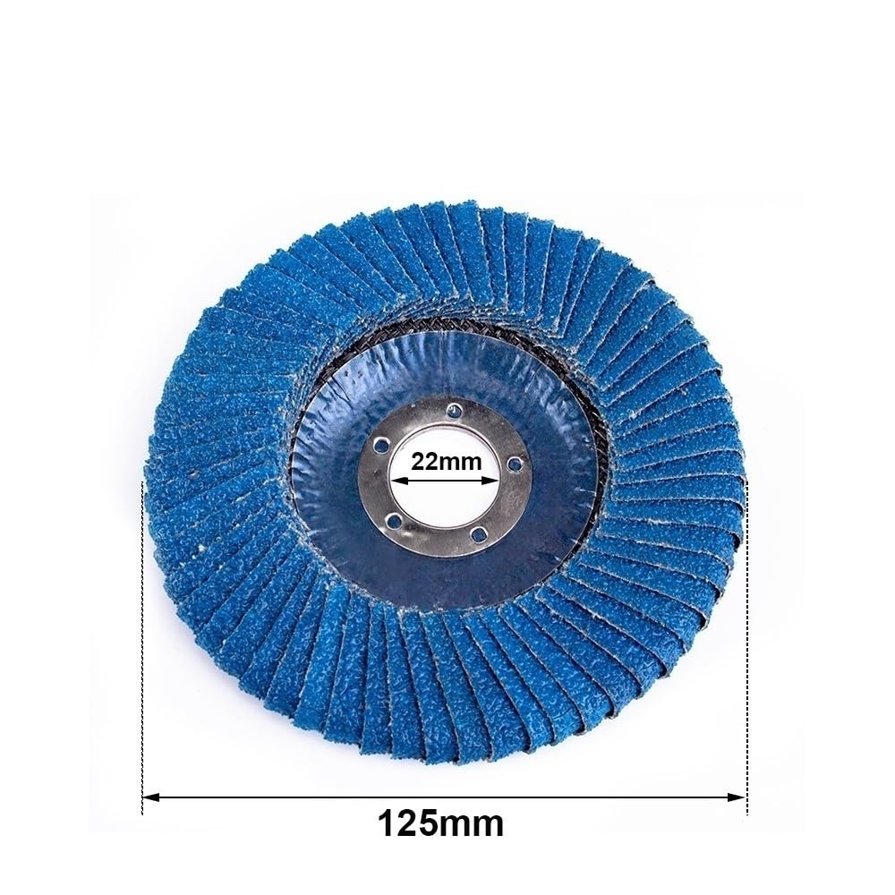 Disco de lijado para amoladora angular 6 discos abrasivos for desbarbar y desoxidar, 100/110/125 mm, for amoladora angular, profesionales(125x22mm)