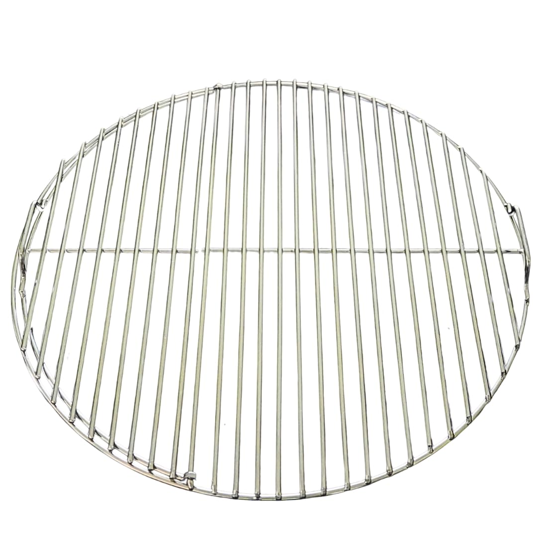 HexGrate Grilling Grate for Kettle Grills 1/4" Thick 304 Stainless Steel with Hex Nuts Rotable - 22" Kettle