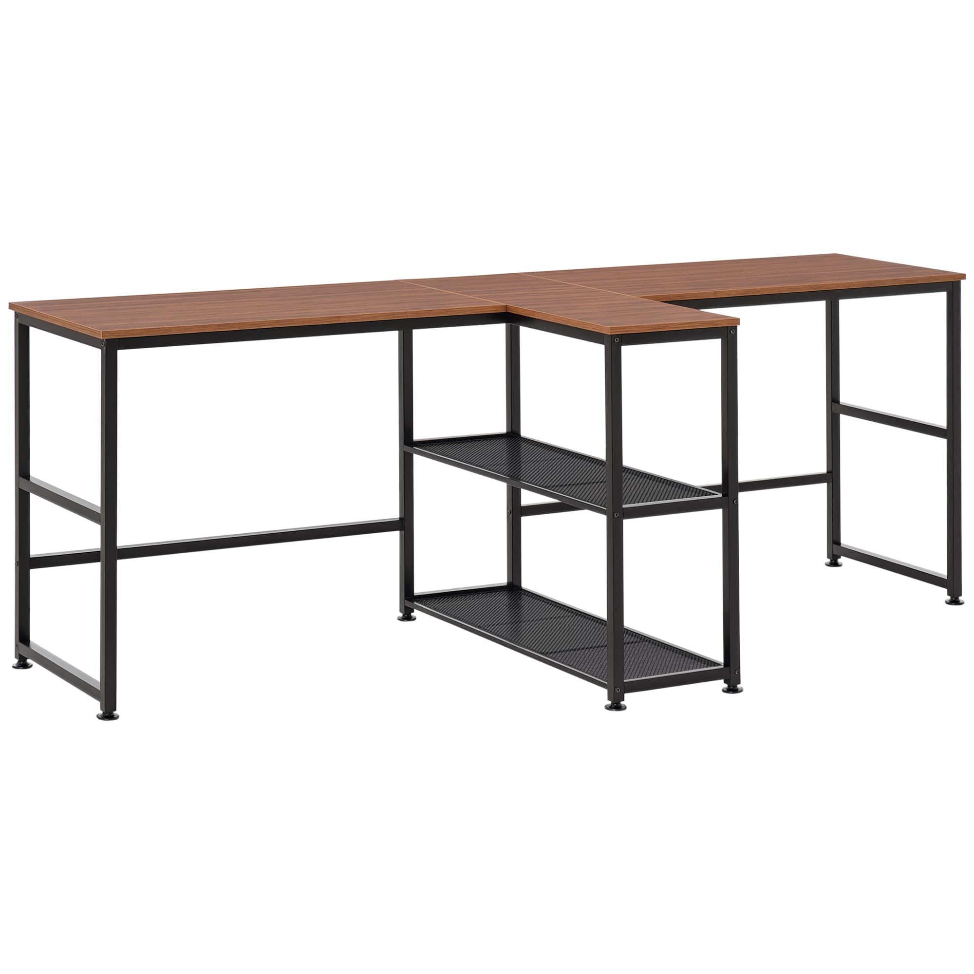 Snapklik.com : HOMCOM 83" Two Person Computer Desk