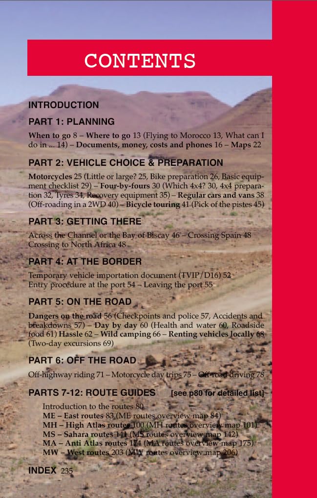 Morocco: Overland route guide 4wd, motorcyclist & cyclist (Trailblazer Guides)