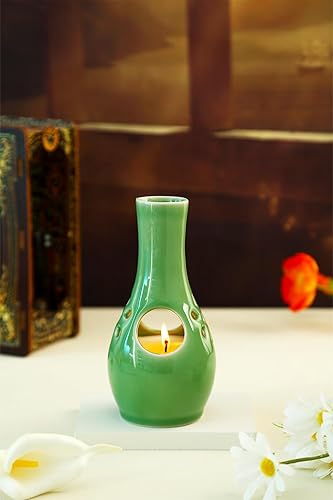 Miniatura 2 de Zovie Jarrón perfumado 2 en 1, jarrón de porcelana para decoración del hogar, velas de aromaterapia, regalos para mujeres, regalos para cumpleaños,